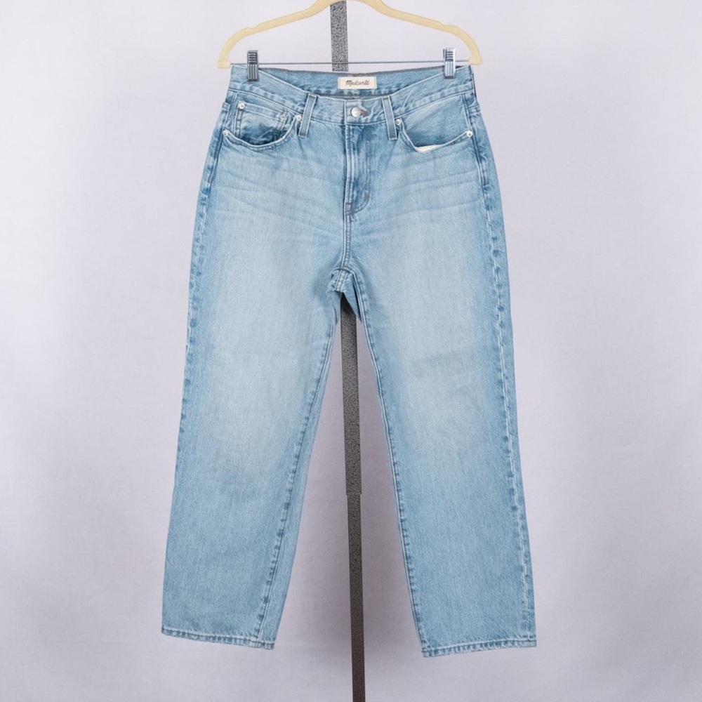 Madewell Women's Perfect Vintage Straight Jean SZ 28 Petite Light Wash